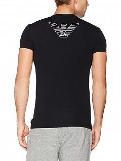 Облегающая футболка с круглым вырезом Emporio Armani 111035сс735армани Черный 20