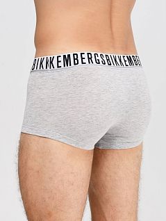 Анатомические хлопковые трусы-боксеры серого цвета (2шт) Bikkembergs BKK1UTR02BIcGREY