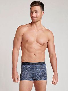 Оригинальные боксеры с флористическим рисунком голубого цвета Jockey 1823232c407