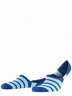 Подследники с силиконовой фиксацией на пятке Falke 13383 Even Stripe IN (муж.) Синий 6057