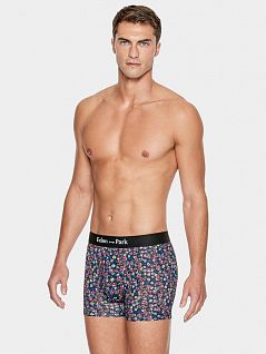 Мужские боксеры с цветочным принтом темно-синего цвета Eden Park FM-E644G77-039