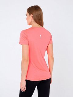 Дышащая футболка с логотипом на груди на боку LTBS6855 BlackSpade неоновый розовый