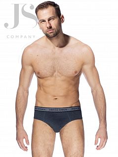 Трусы выполненны из меланжевой ткани Enrico Coveri JSES 1679 slip jeans ecv