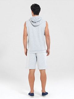 Мужская кофта-"худи без рукавов BlackSpade LTBS7823 BlackSpade серый меланж