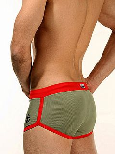 Стильные пляжные плавки-хипсы коричневого цвета Oboy Summer Boys 5085c76