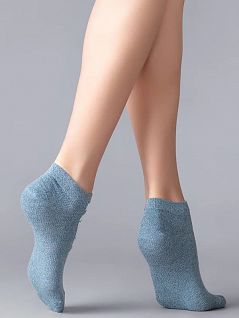 Короткие носки с крупной контрастной надписью на верхней части стопы "Next Trend "Minimi JSMINI TREND 4201 (5 пар) acqua min