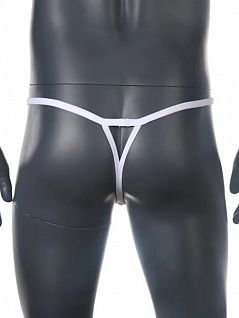 Мужские трусы стринги PUSH UP белого цвета Romeo Rossi RTRR1041-1
