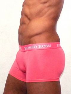 Яркие мужские трусы боксеры розового цвета Romeo Rossi Boxers R6005-12 распродажа
