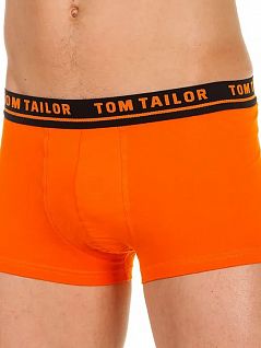 Мужские хипсы на черной резинке оранжевого цвета Tom Tailor RT230-1