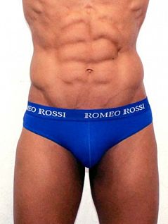 Повседневные синие мужские стринги с стильным поясом Romeo Rossi Thongs R1006-9