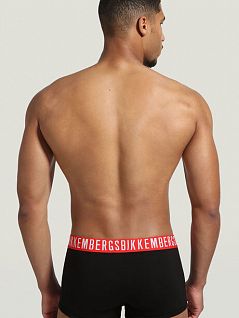 Набор боксеров с контурным гульфиком черного цвета (2шт) Bikkembergs BKK1UTR05cBlack