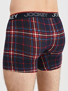 Эластичные боксеры в разноцветную клетку синего цвета JOCKEY 1715222c499