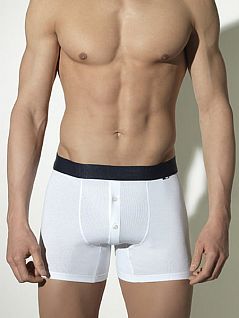 Белые мужские трусы из хлопка HOM Victor 01089c03