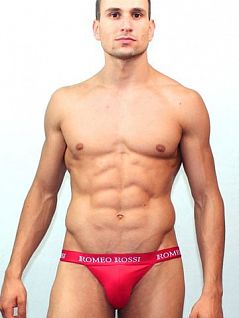 Красные мужские трусы танга Romeo Rossi Tanga R3001-8