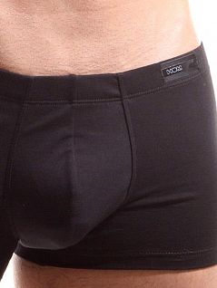 Удобные трусы боксеры из хлопка черного цвета HOM First Cotton 01167cK9
