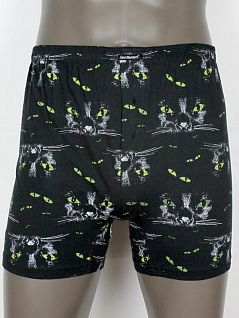 Оригинальные мужские семейные трусы черного цвета с принтом Gentlemen SIGB050 кошки распродажа
