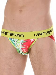Мужские трусы джоки с разноцветным принтом Van Baam 45152