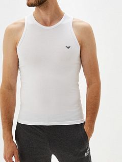 Эластичная майка на широких лямках Emporio Armani 110828цц735армани Белый 10