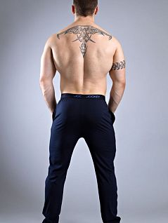 Стильные мужские брюки из мягкой ткани темно-синего цвета Jockey 500756H (муж.) Синий