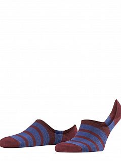 Короткие мужские подследники в полоску FALKE 13383 Even Stripe IN (муж.) Бордовый (8596)