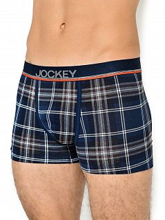 Нежные трусы в стильную клетку Jockey 191128H (муж.) Синий 463
