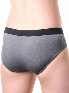Элегантные брифы из бамбуковой вискозы серого цвета HOM 40c1323cZ098