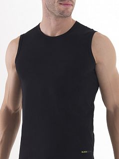 Мягкий мужской танг-топ черного цвета BlackSpade TENDER COTTON b9234 черный распродажа