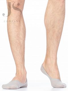 Современные подследники из тонкой ткани с силиконовыми фиксаторами Omsa JSACTIVE 101 (5 пар) grigio oms