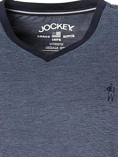 Пижама С V-образным вырезом и на эластичном поясе JOCKEY 500014 (муж.) (499) Темный-синий