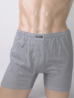 Мужские трусы боксеры с гульфиком Griff SIU4101-40 grey (серый)
