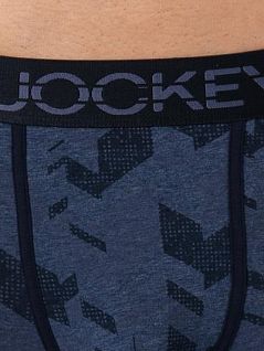 Стильные боксеры с узором JOCKEY 191692H (муж.) (M02) Синий