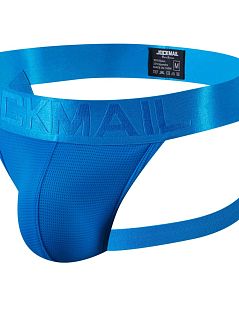Привлекательная джоки на резинке из микрофибры голубого цвета JOCKMAIL RTJM4023-9