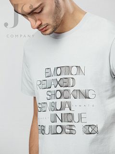 Трикотажная футболка свободного кроя Oxouno JSOXO 0319-120 KULIR 01 пепельный oxo
