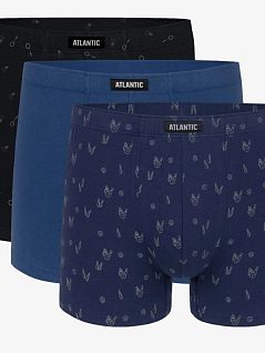 Набор хлопковых боксеров (3шт) ATLANTIC RT3MH-025/06