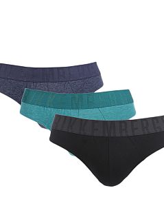Набор однотонных слипов (зеленый, синий, черный) (3шт) Bikkembergs RTBKK1USP14TR/3