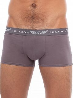 Удобные мужские трусы боксеры серого цвета Jolidon SIN185BL zinc grey (серый)