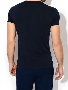 Комплект футболок из дышащей хлопчатобумажной ткани (2шт) Emporio Armani 111512цц717армани Черный-серый 3320