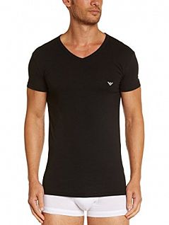 Эластичная футболка из мягкого хлопка Emporio Armani 111274сс725армани Черный