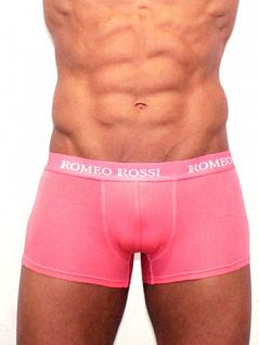 Яркие мужские трусы боксеры розового цвета Romeo Rossi Boxers R6005-12 распродажа