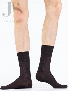 Шелковистые носки из мерсеризованного хлопка с усилением в зоне мыска и пятки Philippe Matignon JSPHM PUNTO (5 пар) nero / rosso phm