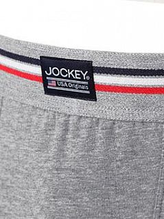 Набор боксеров из тонкого и мягкого трикотажа. JOCKEY 17301733 Nos (муж.) (3шт.) Серый 982