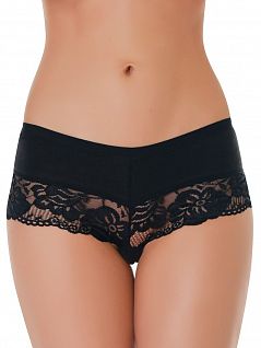 Трусы женские шорты (черный) Sis LTB331-18