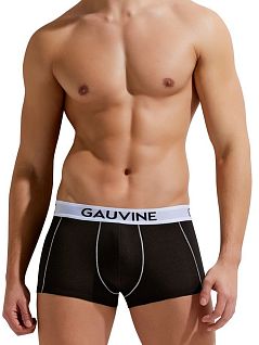 Боксеры на комфортной посадке черного цвета GAUVINE RTGAU3002-01