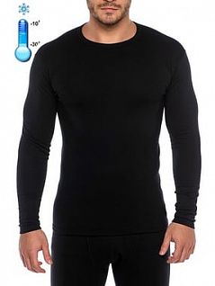 Комфортная термофутболка унисекс черного цвета E5 Underwear RT27787 распродажа