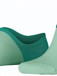 Мужские короткие носки невидимки на эластичной манжете FALKE 12600 Colour Blend IN Зеленый 7205