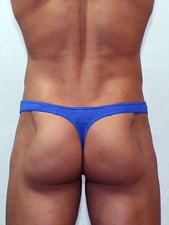 Эластичные мужские стринги синего цвета Romeo Rossi Mini thong R1005-9 распродажа