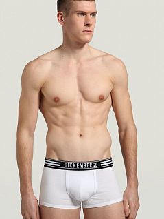 Набор боксеров на комфортной посадке белого цвета (2шт) Bikkembergs BKK1UTR07BIcWhite