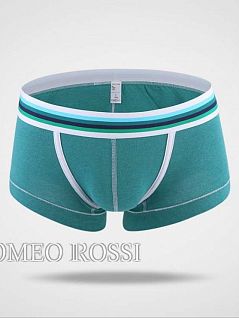 Мужские хипсы боксеры из приятной ткани зеленого цвета ROMEO ROSSI R5004-7 распродажа