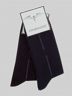 Комплект из 6 черных летних хлопковых носков Charmante SCHM-1016