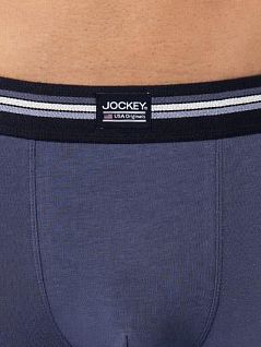 Набор боксеров из хлопка и эластана (3шт) JOCKEY 17302913 (муж.) (416) (3шт.) Синий